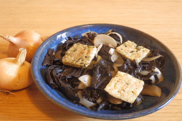 Fricassée de champignons au tofu